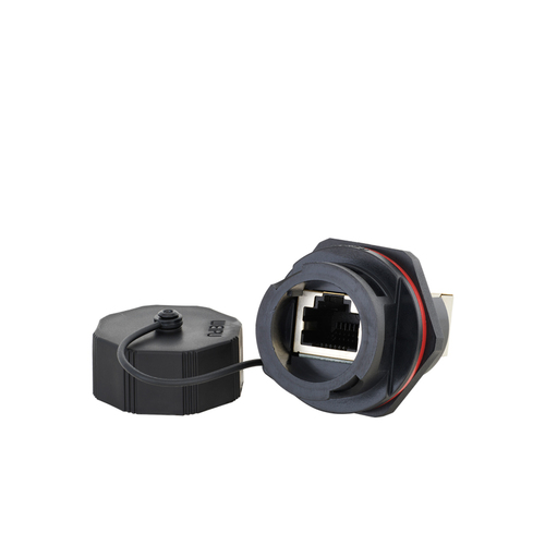 RJ45F母座  RJ45F71 卡扣連（lián）接 IP67