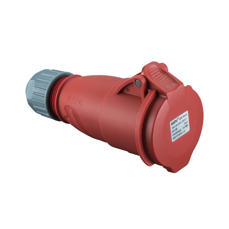 16A (2P+E) 夾爪電纜（lǎn）緊（jǐn）固連接器TYPR2601-IP44