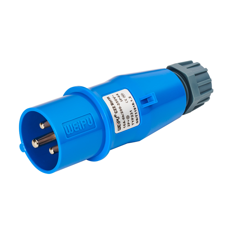 16A (2P+E) 夾（jiá）爪電纜緊固插（chā）頭TYP231-IP44