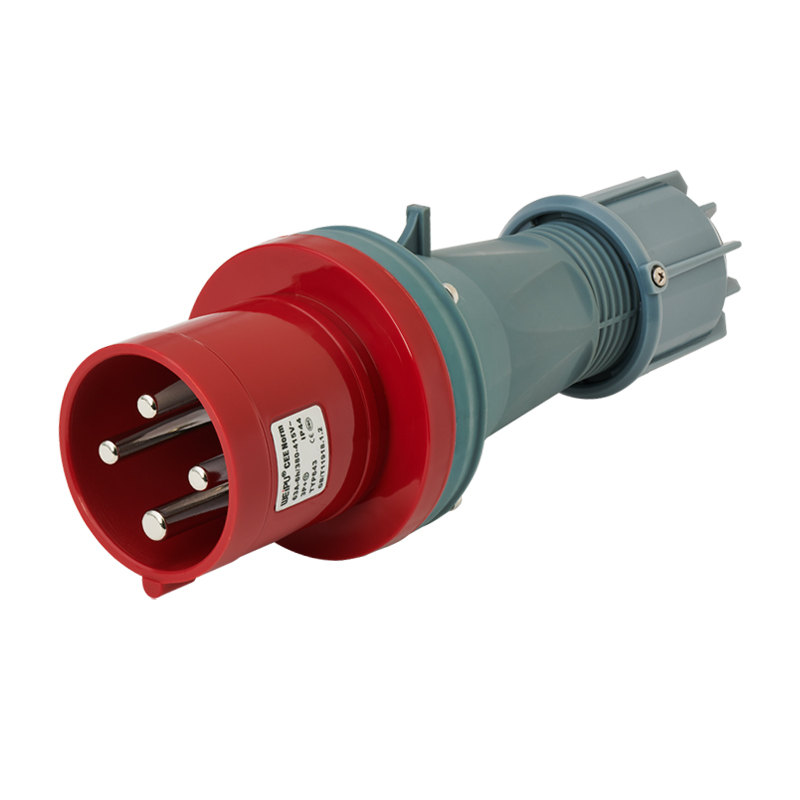 63A (3P+E) 夾爪電纜緊固插頭TYP643-IP44