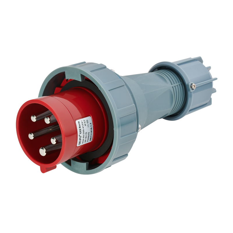 63A (3P+N+E) 夾爪電纜緊固插頭（tóu）TYP675-IP67